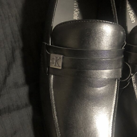 Calvin Klein Men\'s Dress Shoes, Size 9.5, CMJIMNON-R, Solid Black, Slip-On main image 4